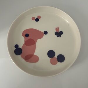 Iittalia Arabia Finland Modern Abstract Prototype Ceramic 7 1/4” Plate. Rare HTF